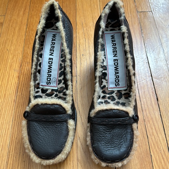 Women’s Warren Edwards size 7 1/2 NEW dark brown suede wider ballet - Picture 2 of 7